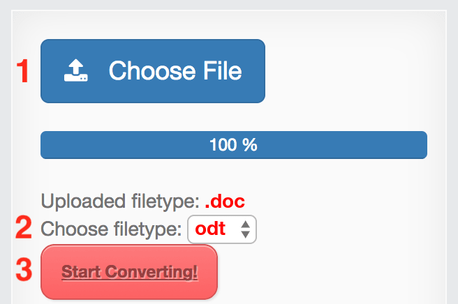 How to convert DOC files online to ODT